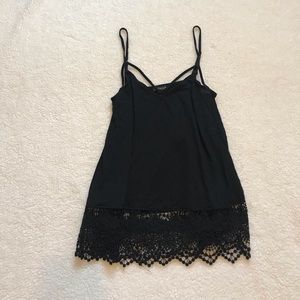 Express fancy black tank top